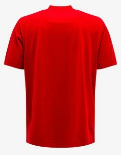 Givenchy Red Slogan Oversized T-Shirt Clothing
