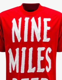 Givenchy Red Slogan Oversized T-Shirt Clothing