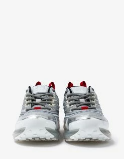 Givenchy Silver Giv 1 Leather & Mesh Trainers