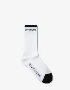 Givenchy White 4G Logo Socks Accessories