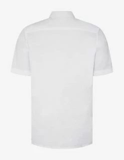 Givenchy White 4G Logo Trim Short Sleeve Shirt