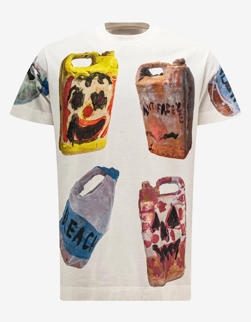 Promo π₯° Givenchy White Josh Smith Ceramics Print T-Shirt β 3 Givenchy White Josh Smith Ceramics Print T-Shirt