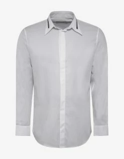 Givenchy White Logo Collar Shirt