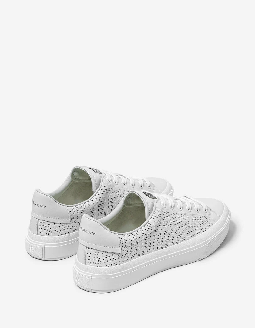 Cheap ✔️ Givenchy White Perforated Logo City Sport Trainers ✨ 9 Givenchy White Perforated Logo City Sport Trainers
