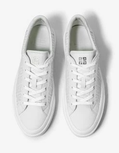 Cheap ✔️ Givenchy White Perforated Logo City Sport Trainers ✨ 12 Givenchy White Perforated Logo City Sport Trainers