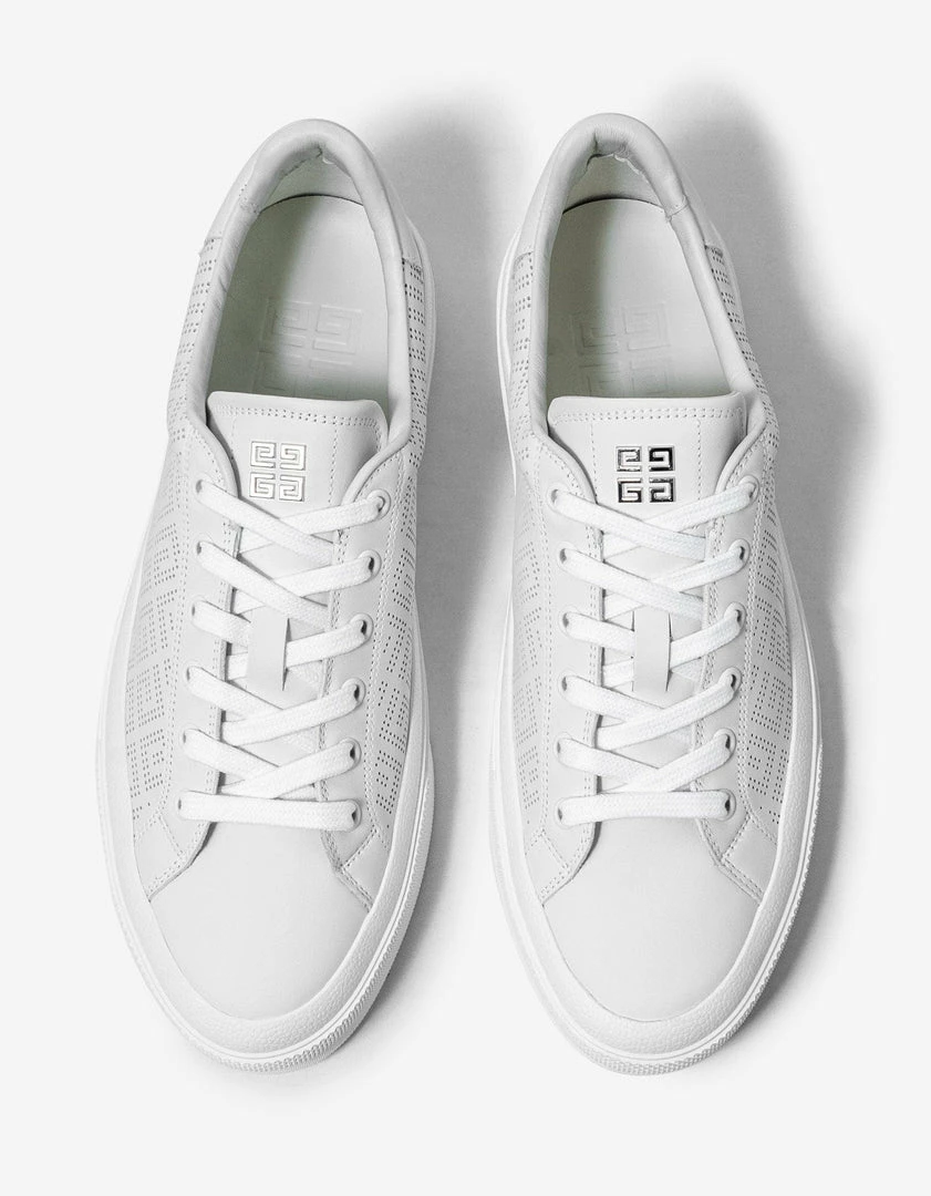 Cheap ✔️ Givenchy White Perforated Logo City Sport Trainers ✨ 6 Givenchy White Perforated Logo City Sport Trainers