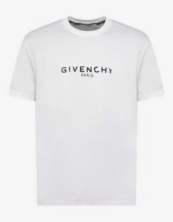 Givenchy Clothing White Vintage Logo Slim Fit T-Shirt