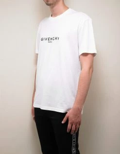 Givenchy Clothing White Vintage Logo Slim Fit T-Shirt