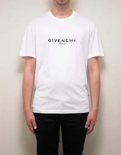 Givenchy Clothing White Vintage Logo Slim Fit T-Shirt