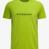 Givenchy Yellow Reverse Logo T-Shirt Clothing