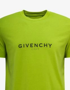 Givenchy Yellow Reverse Logo T-Shirt Clothing