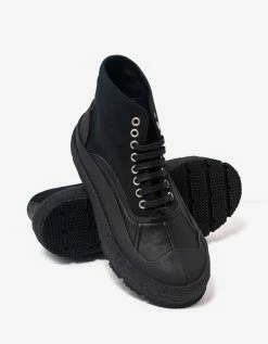 Jil Sander Black High Top Trainers