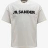 Jil Sander Natural White Logo T-Shirt