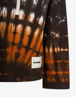Jil Sander Clothing Plus Brown Tie Dye Hoodie