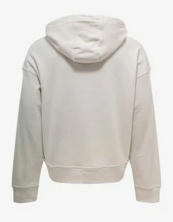Jil Sander Plus Logo Natural White Hoodie Clothing