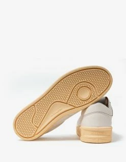 Jil Sander White Ecru Leather Trainers