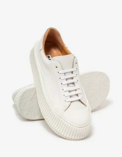Jil Sander White Leather Trainers