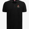 Kenzo Black Boke Flower Crest Logo Polo T-Shirt Clothing