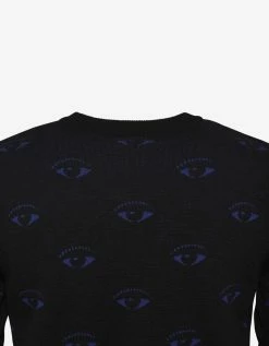 Kenzo Black Eye Monogram Wool-Blend Sweater