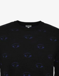 Kenzo Black Eye Monogram Wool-Blend Sweater