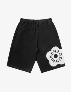 Kenzo Clothing Black Flower Sweat Shorts