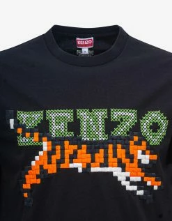 Black 'Kenzo Pixels' Oversized T-Shirt