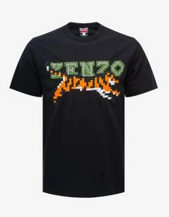 Black 'Kenzo Pixels' Oversized T-Shirt