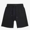 Kenzo Black Logo Print Sweat Shorts