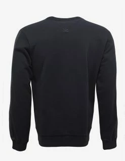 Kenzo Black Logo Sweatshirt With Nylon Inserts