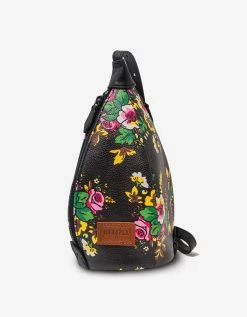Kenzo Accessories Black Pop Bouquet Courier Shoulder Bag