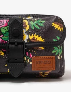 Kenzo Accessories Black Pop Bouquet Messenger Shoulder Bag