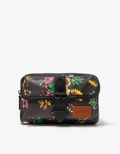 Kenzo Accessories Black Pop Bouquet Messenger Shoulder Bag