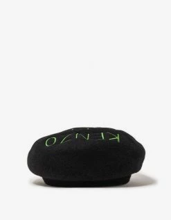 Cheapest 😍 Kenzo Black Souvenir Woollen Beret 💯 10 Kenzo Black Souvenir Woollen Beret