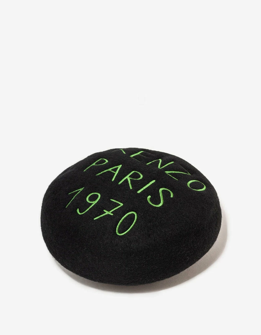 Cheapest 😍 Kenzo Black Souvenir Woollen Beret 💯 4 Kenzo Black Souvenir Woollen Beret