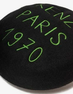 Cheapest 😍 Kenzo Black Souvenir Woollen Beret 💯 11 Kenzo Black Souvenir Woollen Beret