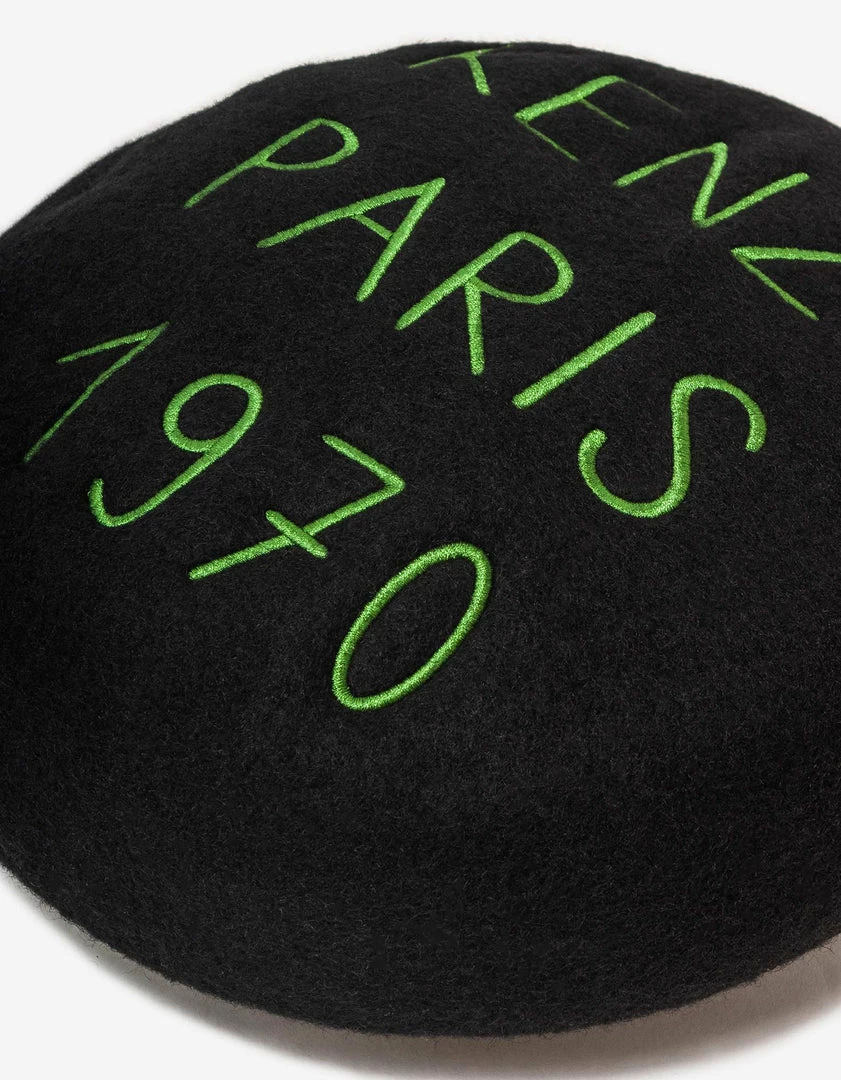 Cheapest 😍 Kenzo Black Souvenir Woollen Beret 💯 7 Kenzo Black Souvenir Woollen Beret