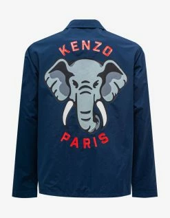 Blue 'Kenzo Elephant' Coach Jacket