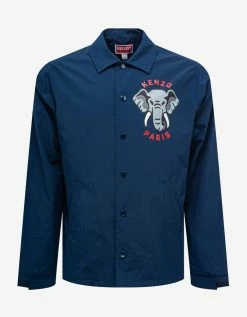 Blue 'Kenzo Elephant' Coach Jacket