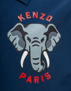 Blue 'Kenzo Elephant' Coach Jacket
