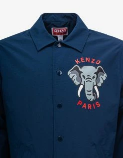 Blue 'Kenzo Elephant' Coach Jacket