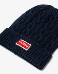 Accessories Blue Kenzo Paris Wool Beanie