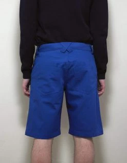 Kenzo Clothing Blue Square Logo Tailored Shorts