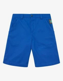 Kenzo Clothing Blue Square Logo Tailored Shorts
