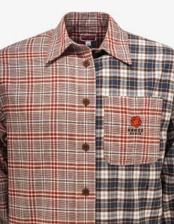 New โญ Kenzo Clothing Bordeaux Checked Oversized ๐ Shirt ๐ 9 Kenzo Clothing Bordeaux Checked Oversized Shirt
