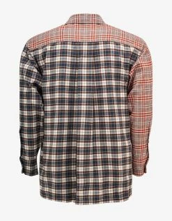 Kenzo Clothing Bordeaux Checked Oversized Shirt
