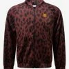 Kenzo Clothing Bordeaux Leopard Print Track Jacket