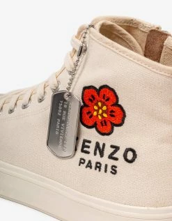 Cream Kenzoschool High Top Trainers