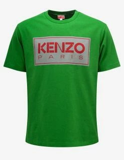 Green Kenzo Paris Classic T-Shirt Clothing