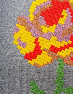 Clothing Grey 'Kenzo Pixel' Oversized Hoodie