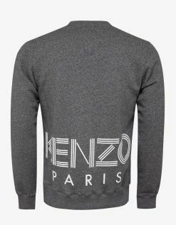 Kenzo Clothing Grey Rear Logo Print Sweatshirt